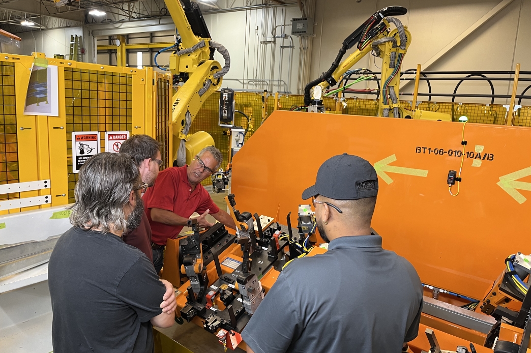 showing automation system to group